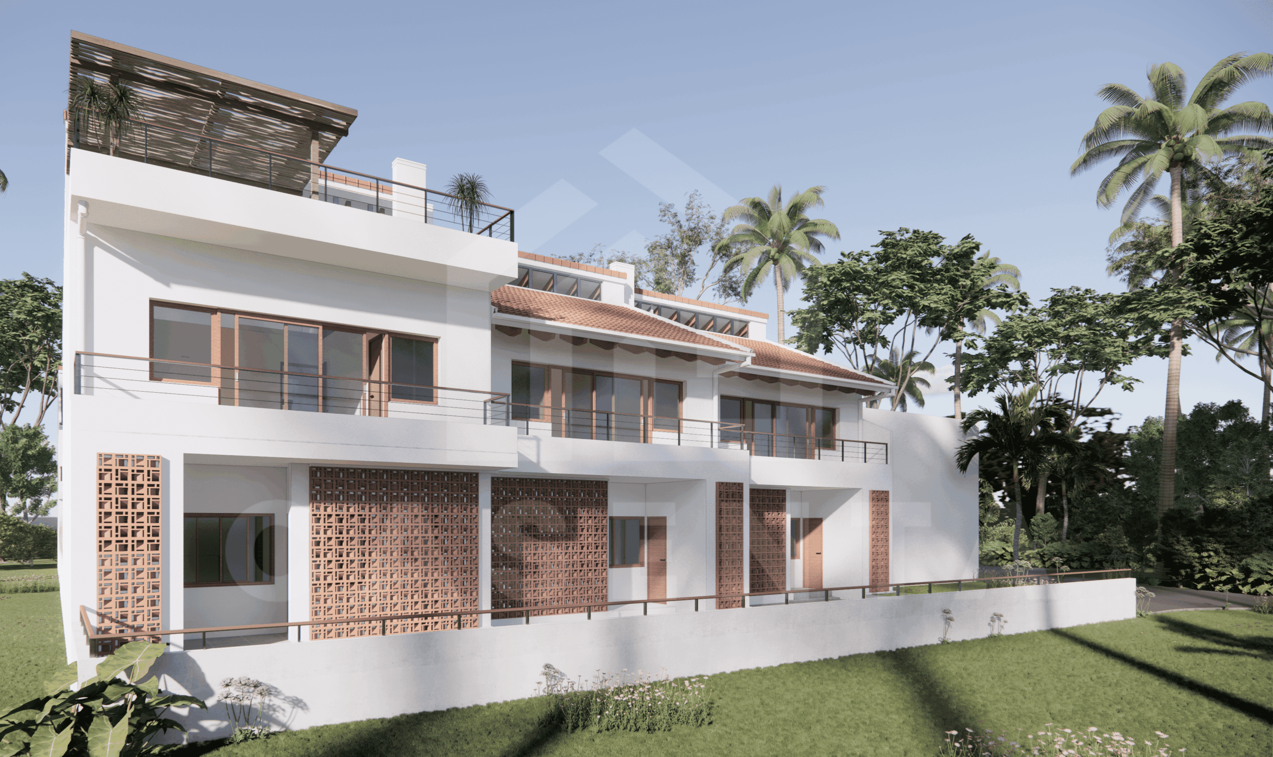 3 Bedroom Villa in Uluwatu. Superb Location for Investment. Breeze block facade and optional rooftop lounge