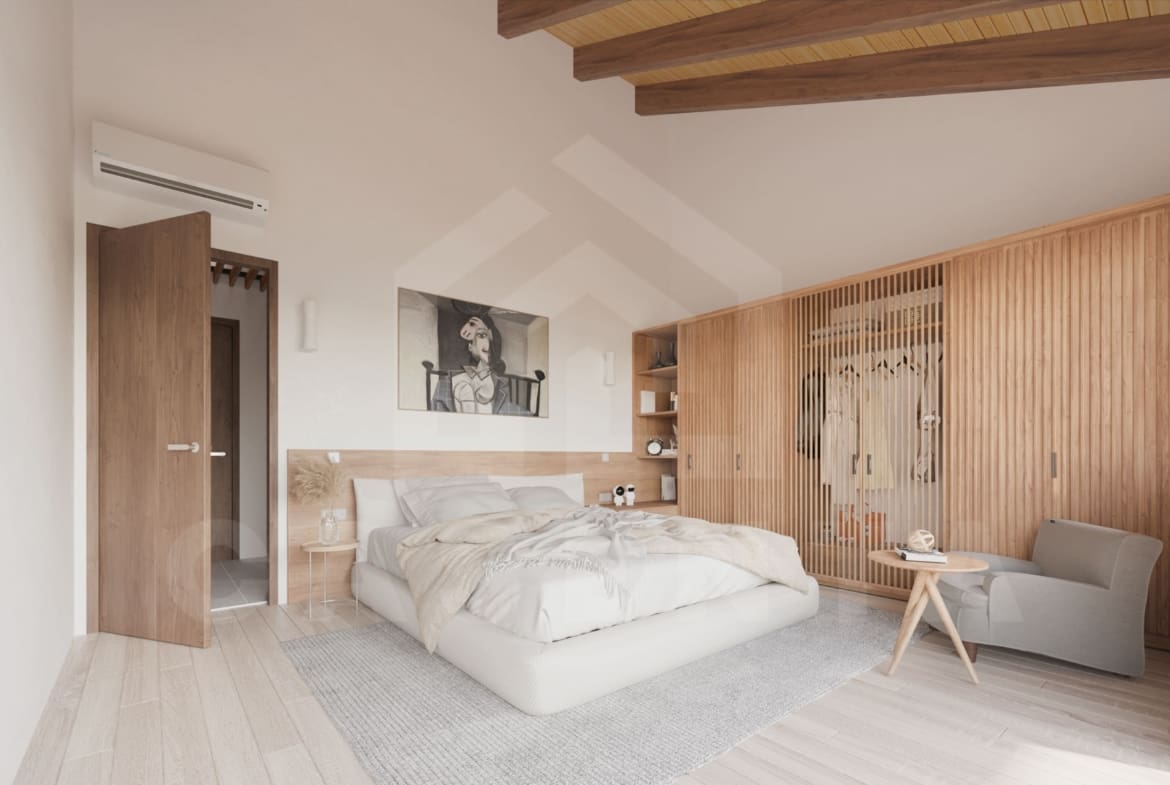 Bedroom with large wardrobe and ample storage in this 3 Bedroom Villa in Uluwatu with a great Location for Investment