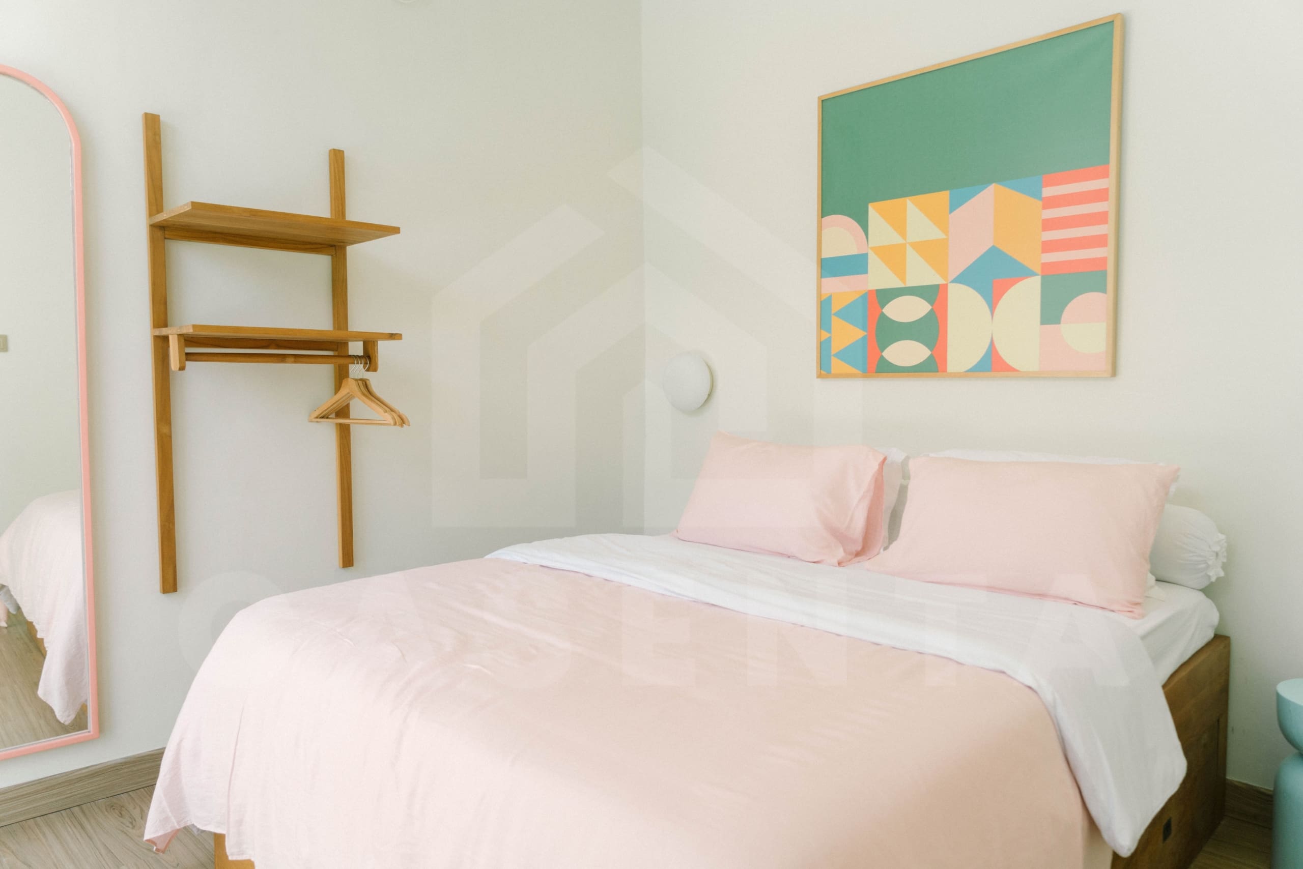 Bedroom inside family villa in Umalas