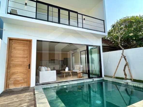 Outdoor space inside a brand new 3 bedroom villa in Canggu