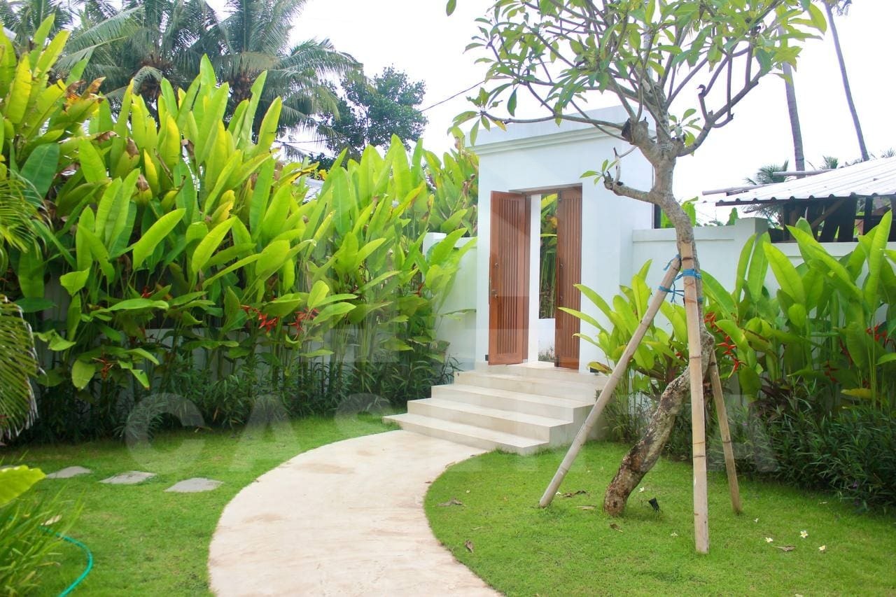 Front garden inside a beautiful 3 bedroom villa in Ubud