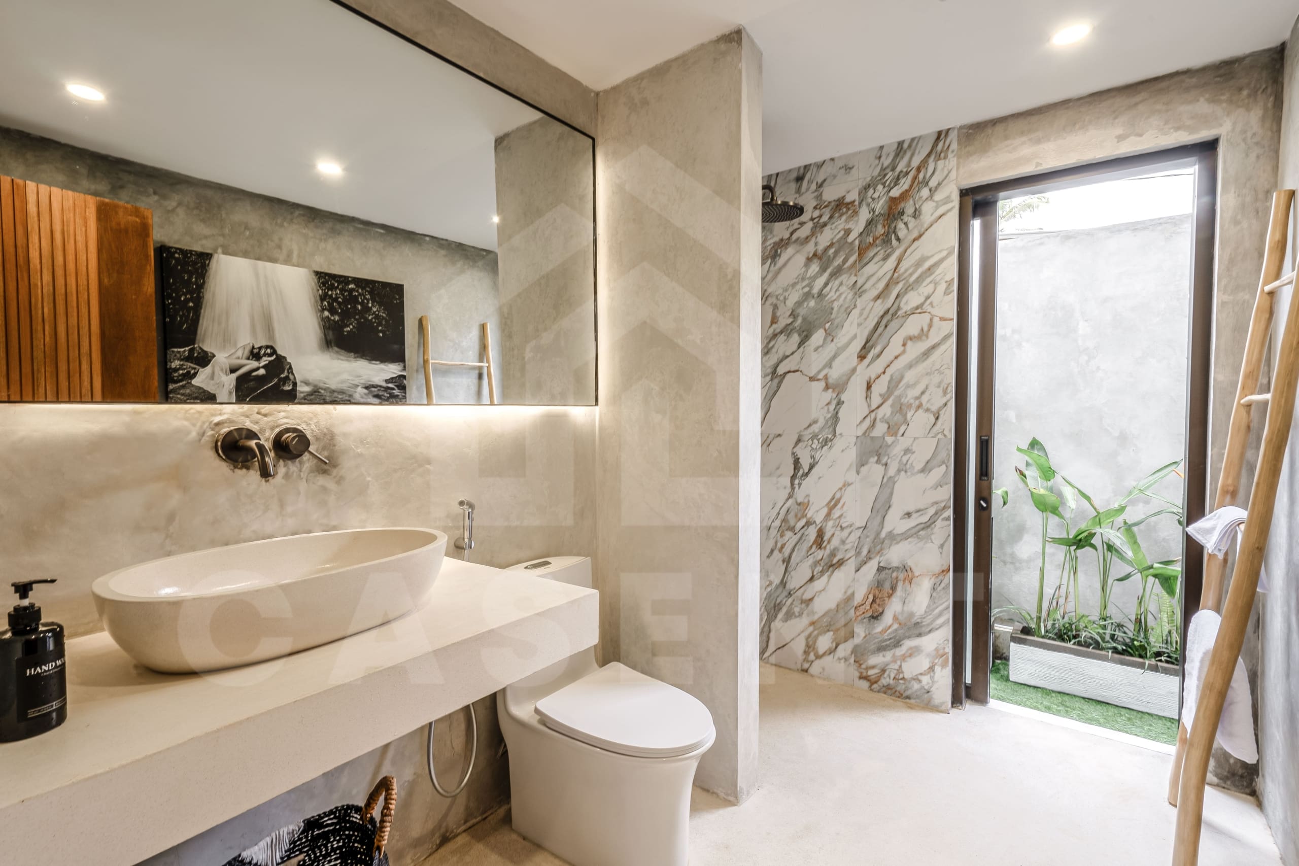 Bathroom inside beautiful 2 bedroom villa in Ubud