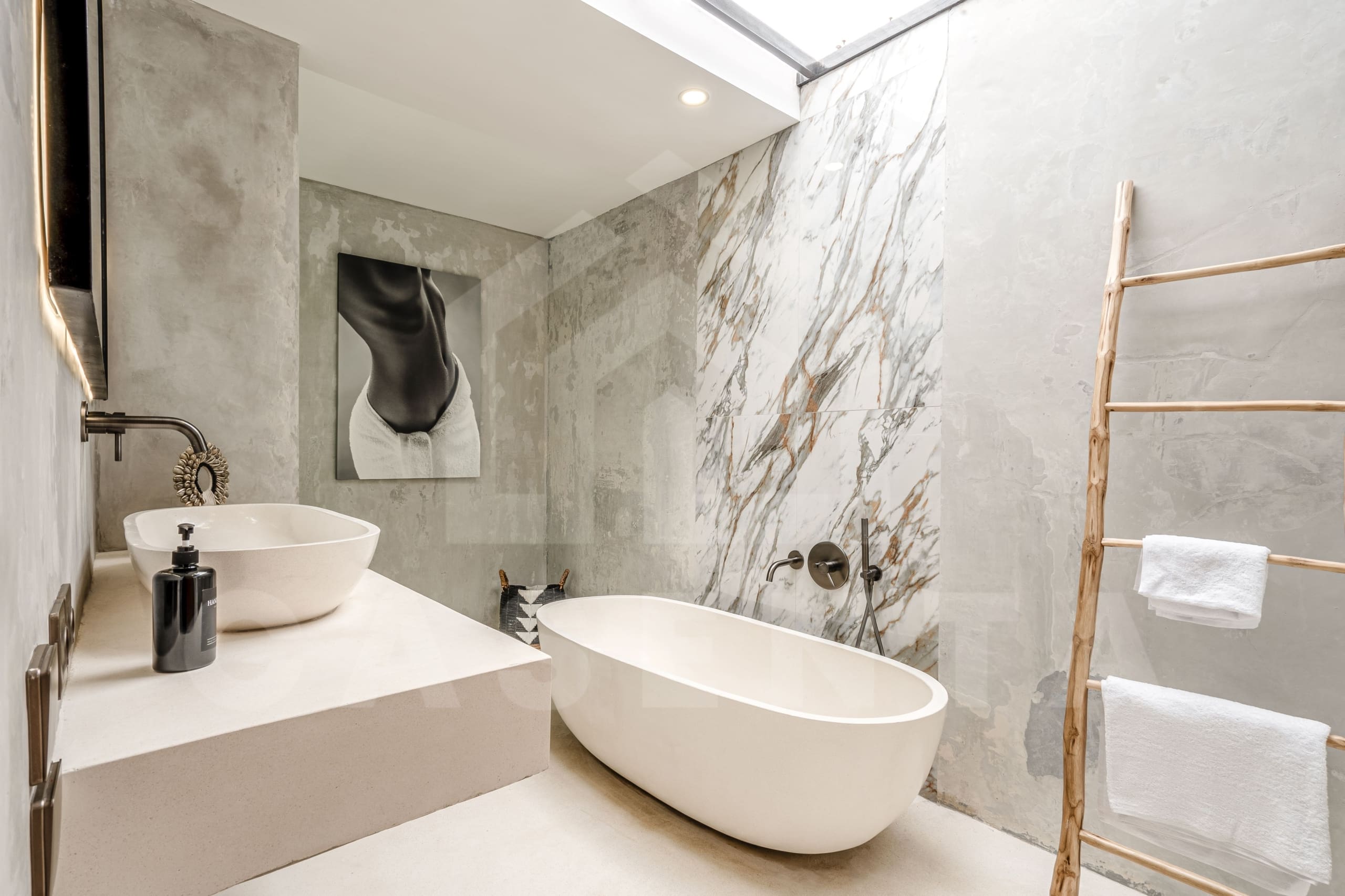 Bathroom inside beautiful 2 bedroom villa in Ubud