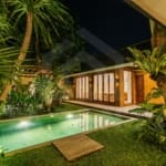 Outdoor area inside 3 bedroom family villa in Sanur