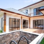 Front view of authentic 3 bedroom Japanese villa in Sanur