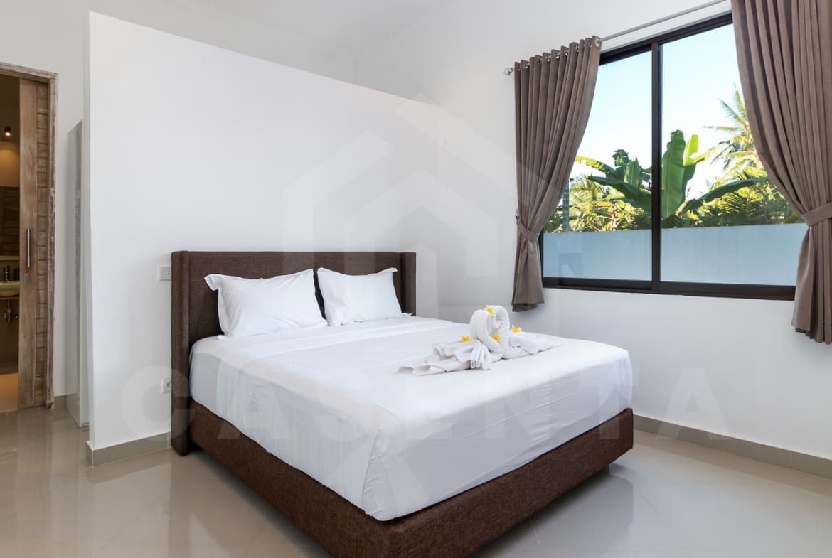 Bedroom inside beautiful villa in Ubud
