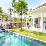 Outdoor area inside beautiful 3 bedroom villa in Ubud