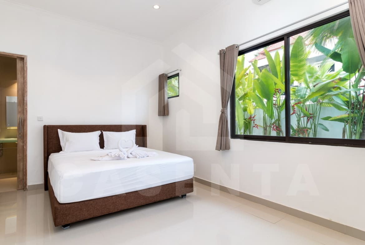 Bedroom inside beautiful villa in Ubud