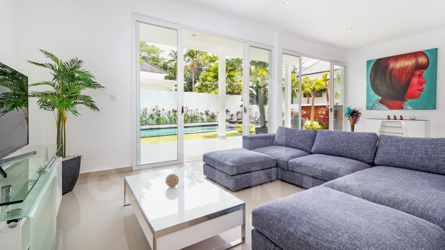 Living area inside beautiful 3 bedroom villa