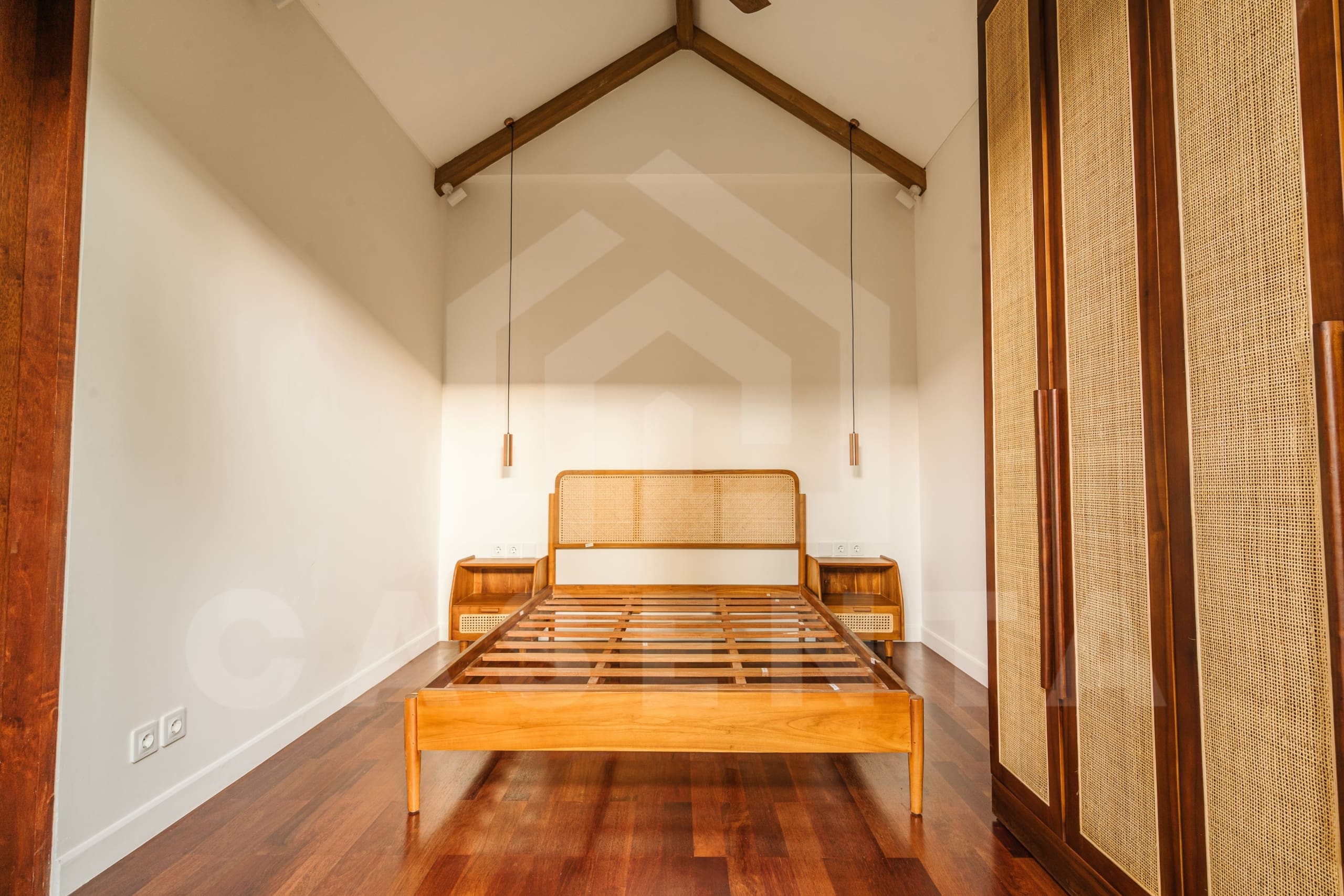 Bedroom inside charming villa in the heart of Sanur