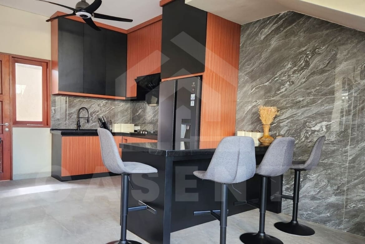Kitchen inside charming 3 bedroom family villa in Sanur
