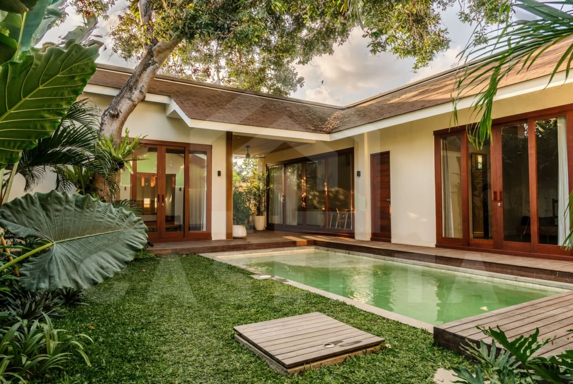 Outdoor area inside 3 bedroom villa in the heart of Sanur