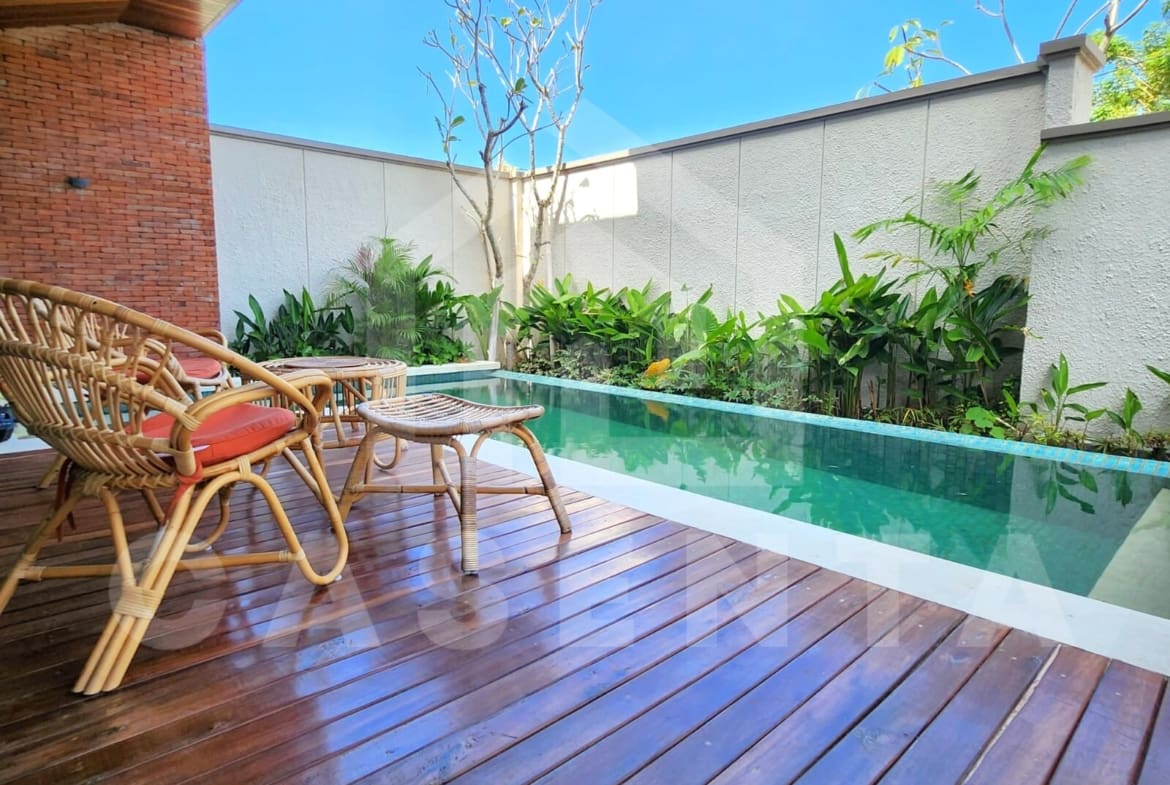 Pool area inside charming 3 bedroom family villa in Sanur