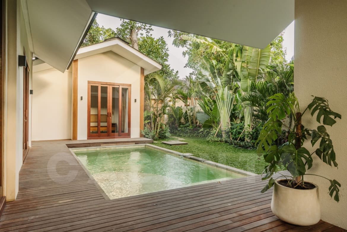 Outdoor area inside 3 bedroom villa in the heart of Sanur