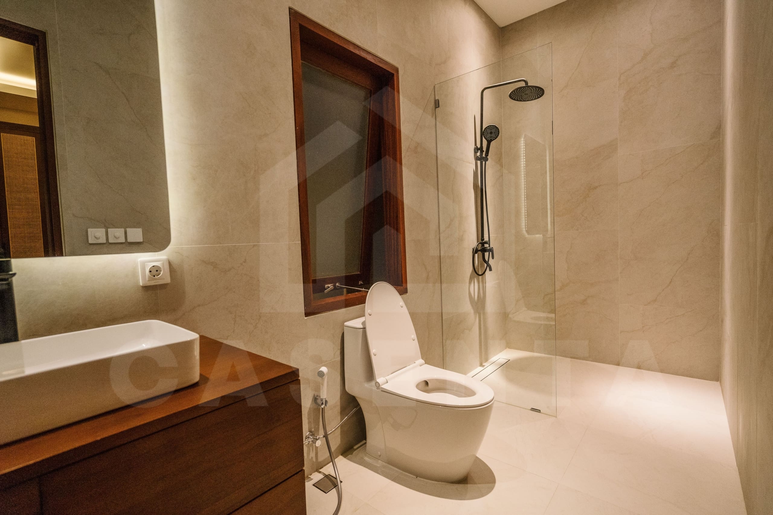 Bathroom inside 3 bedroom villa in the heart of Sanur