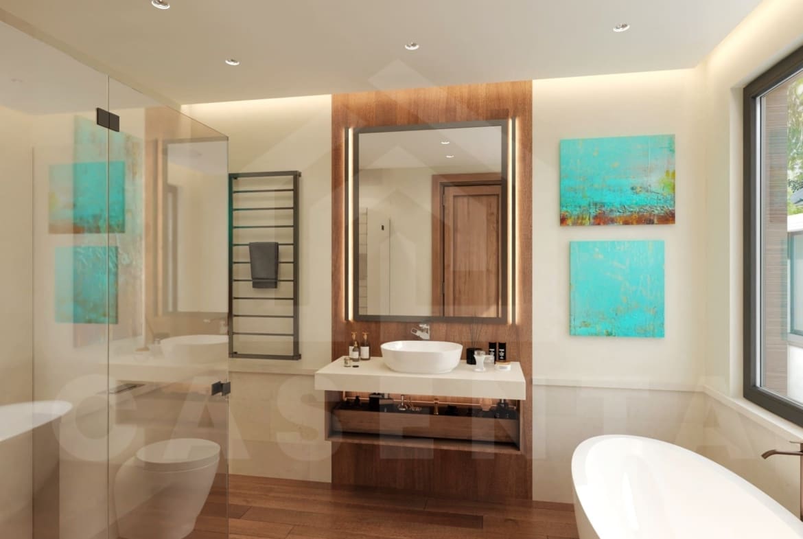 Bathroom inside stunning 3 bedroom villa in Sanur