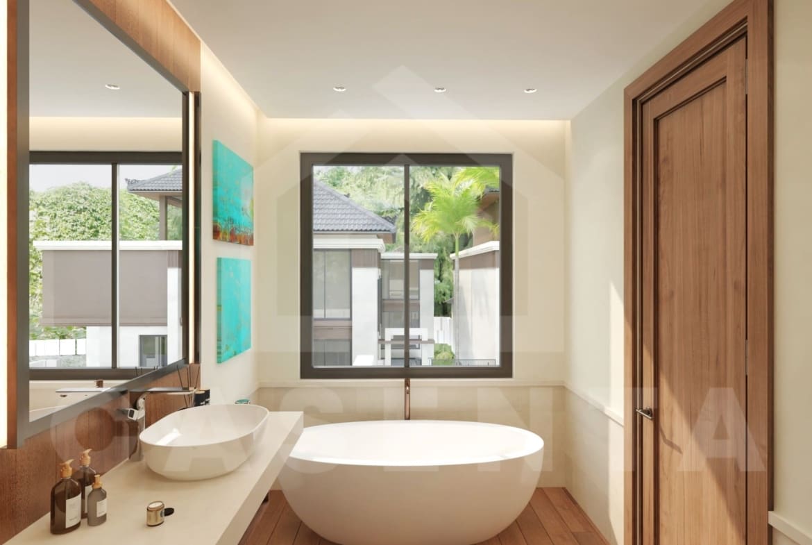 Bathroom inside stunning 3 bedroom villa in Sanur