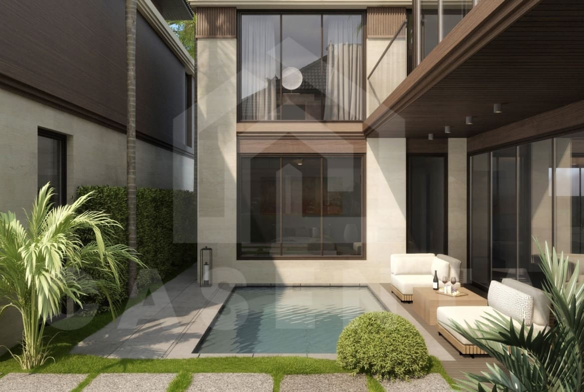 Outdoor area of stunning 3 bedroom villa in Sanur