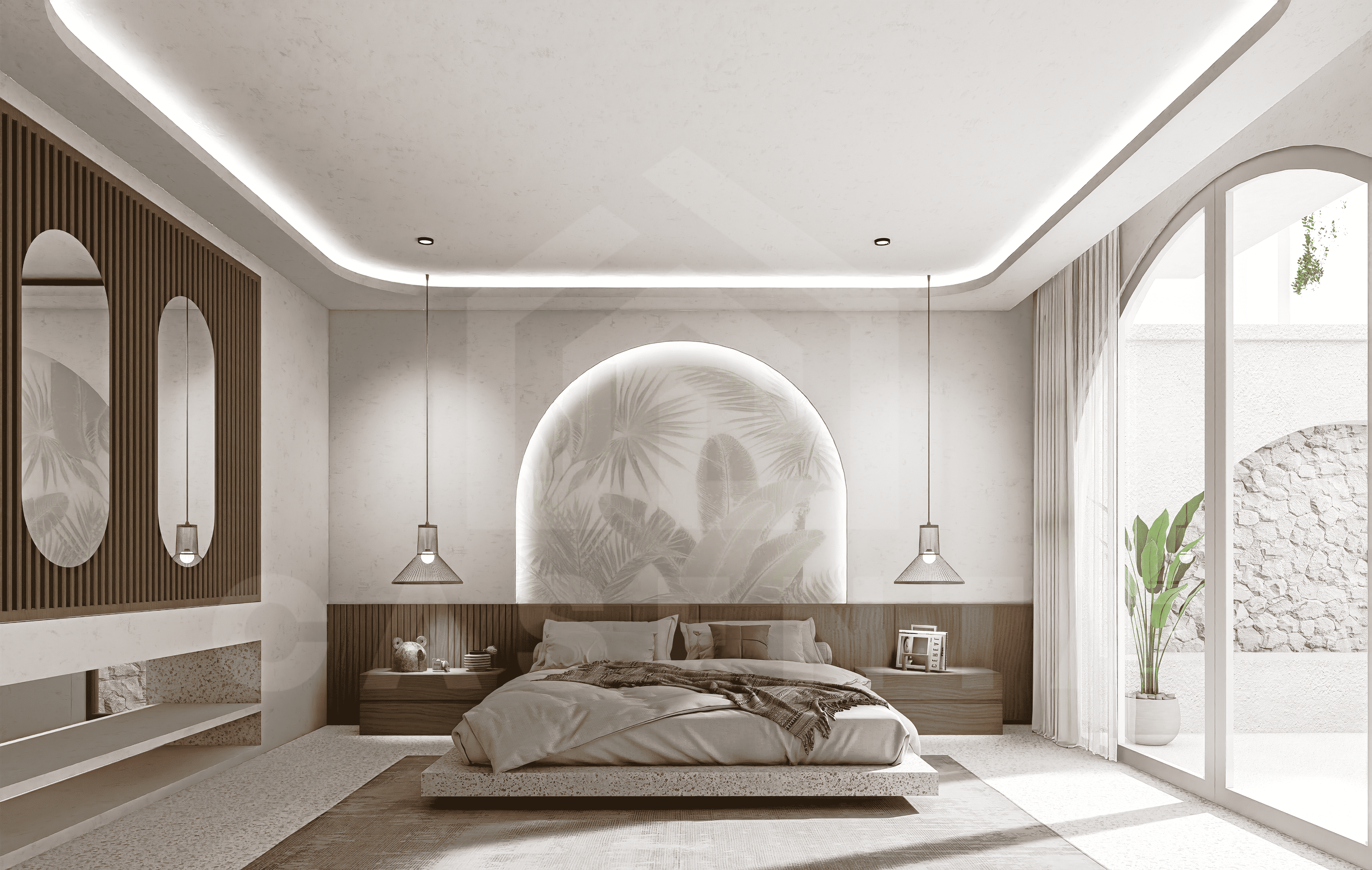 Bedroom inside admirable villa in Tumbak Bayuh