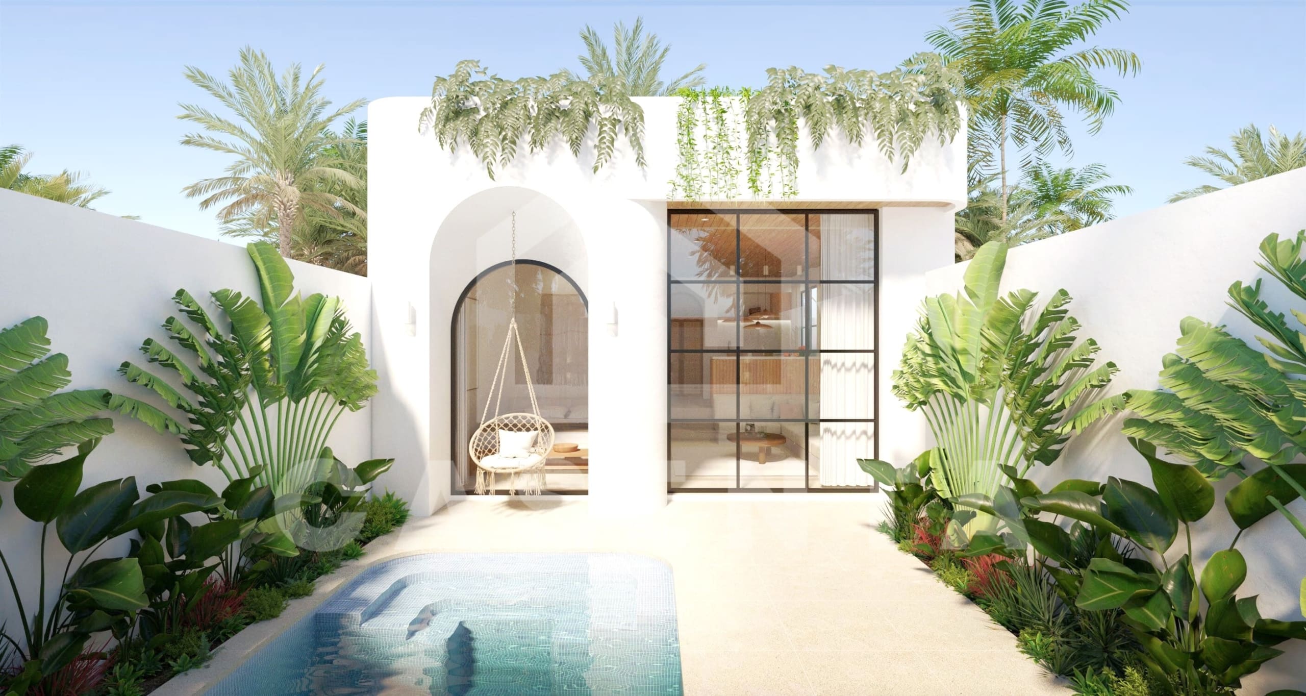 Facade of studio for investment in Ubud