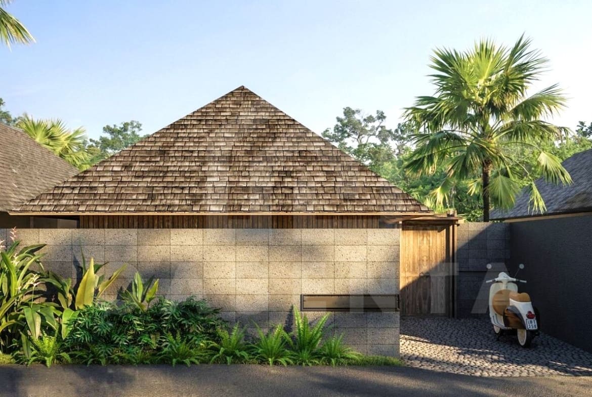 Facade of 2 bedroom authentic Bali villa in Ungasan