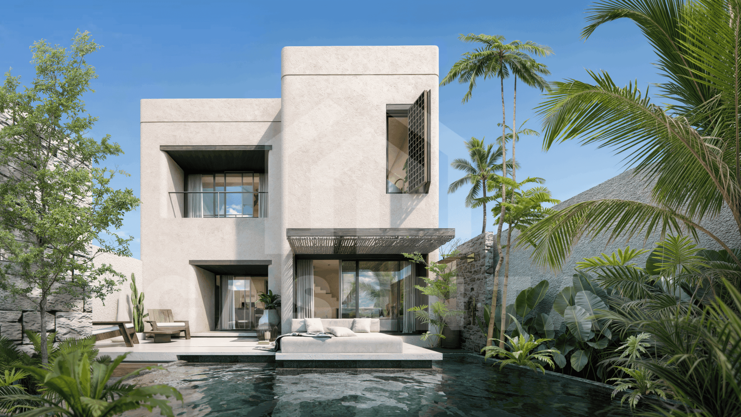 Facade of an appealing 1 bedroom villa in Uluwatu