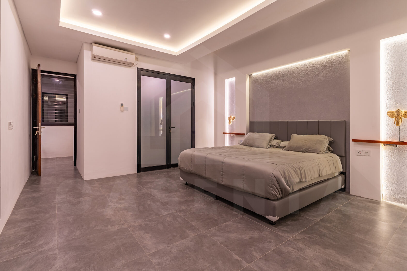 Bedroom inside stylish villa for investment in Seseh