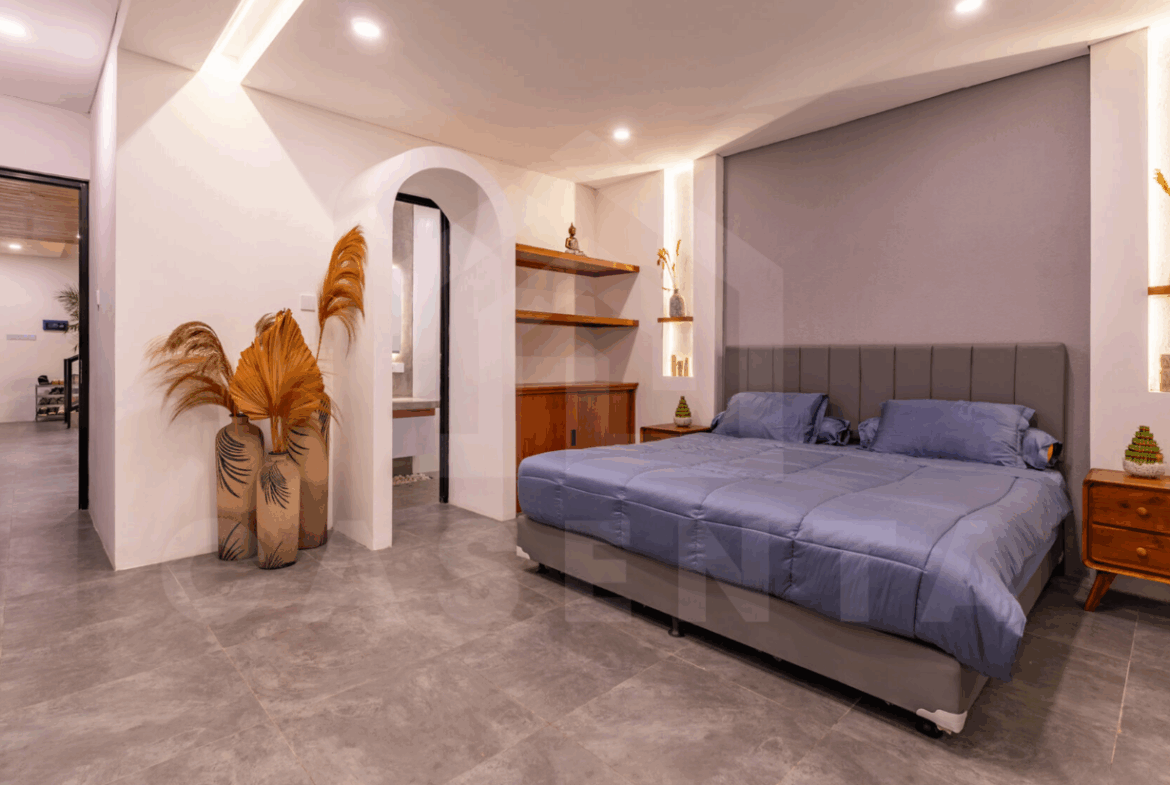 Bedroom inside stylish villa for investment in Seseh