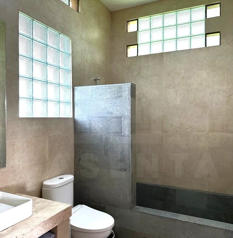 Bathroom inside 3 bedroom family villa in Ubud