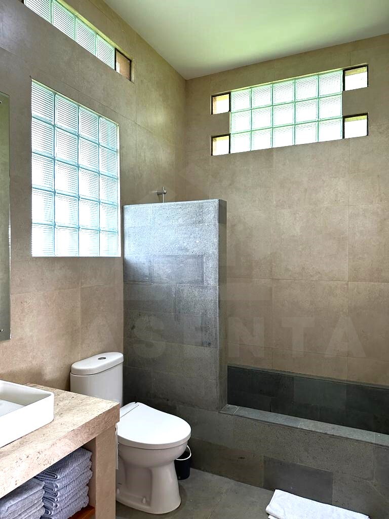Bathroom inside 3 bedroom family villa in Ubud