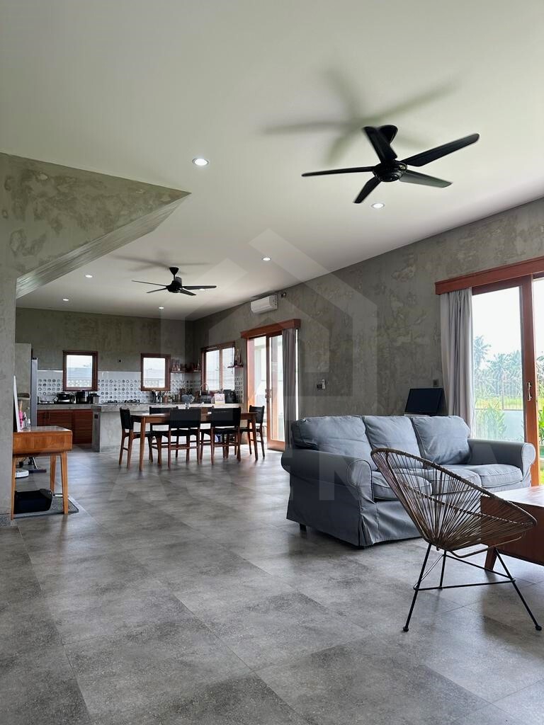 Living Area inside 3 bedroom family villa in Ubud