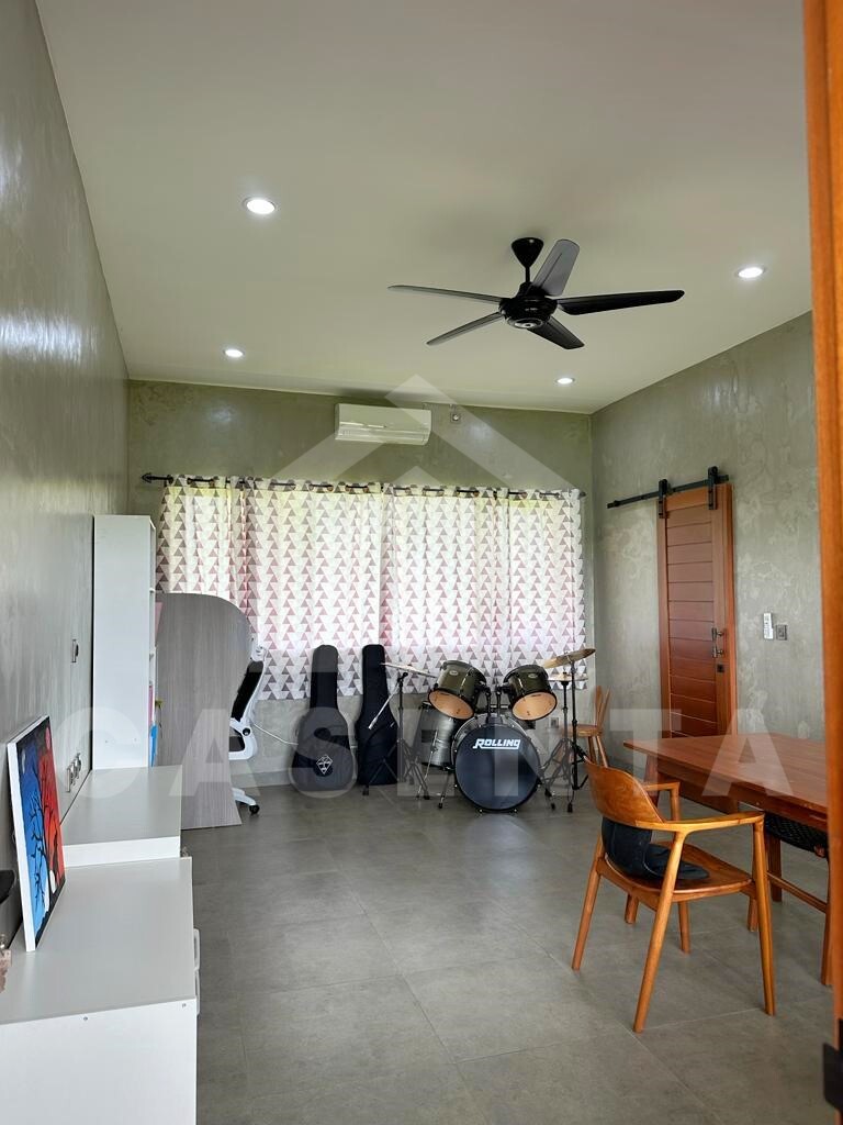 Working space inside 3 bedroom family villa in Ubud