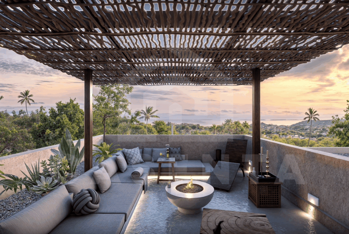 Rooftop terrace on top of stunning 2 bedroom villa in Uluwatu