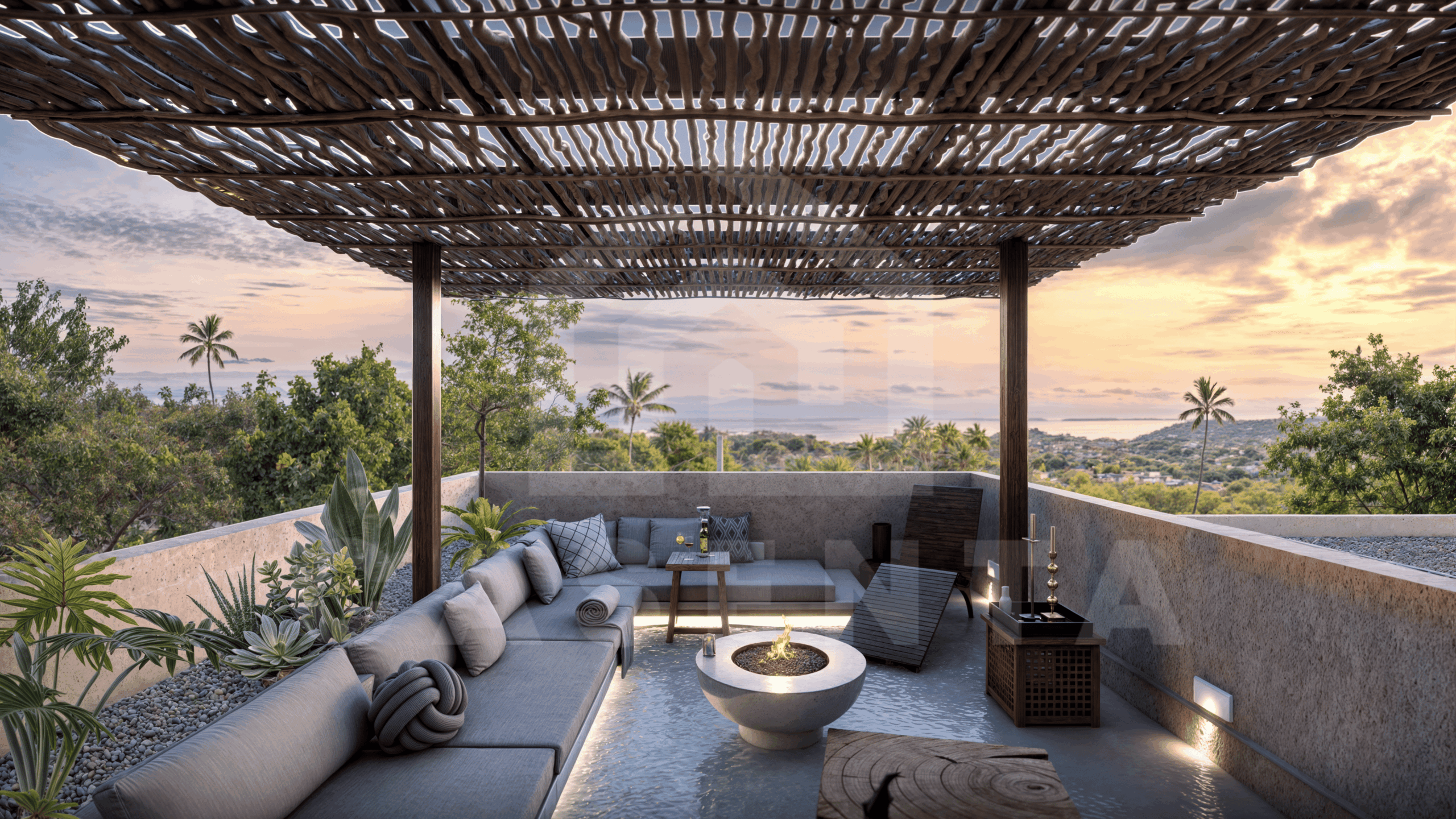 Rooftop terrace on top of stunning 2 bedroom villa in Uluwatu
