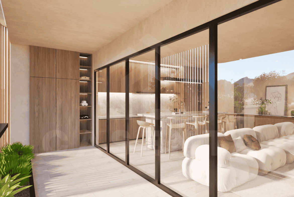 Balcony inside stunning 3 bedroom villa in Uluwatu