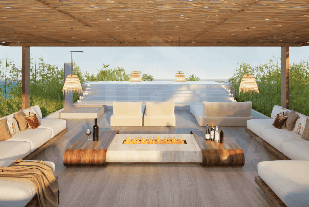 Rooftop of stunning 3 bedroom villa in Uluwatu