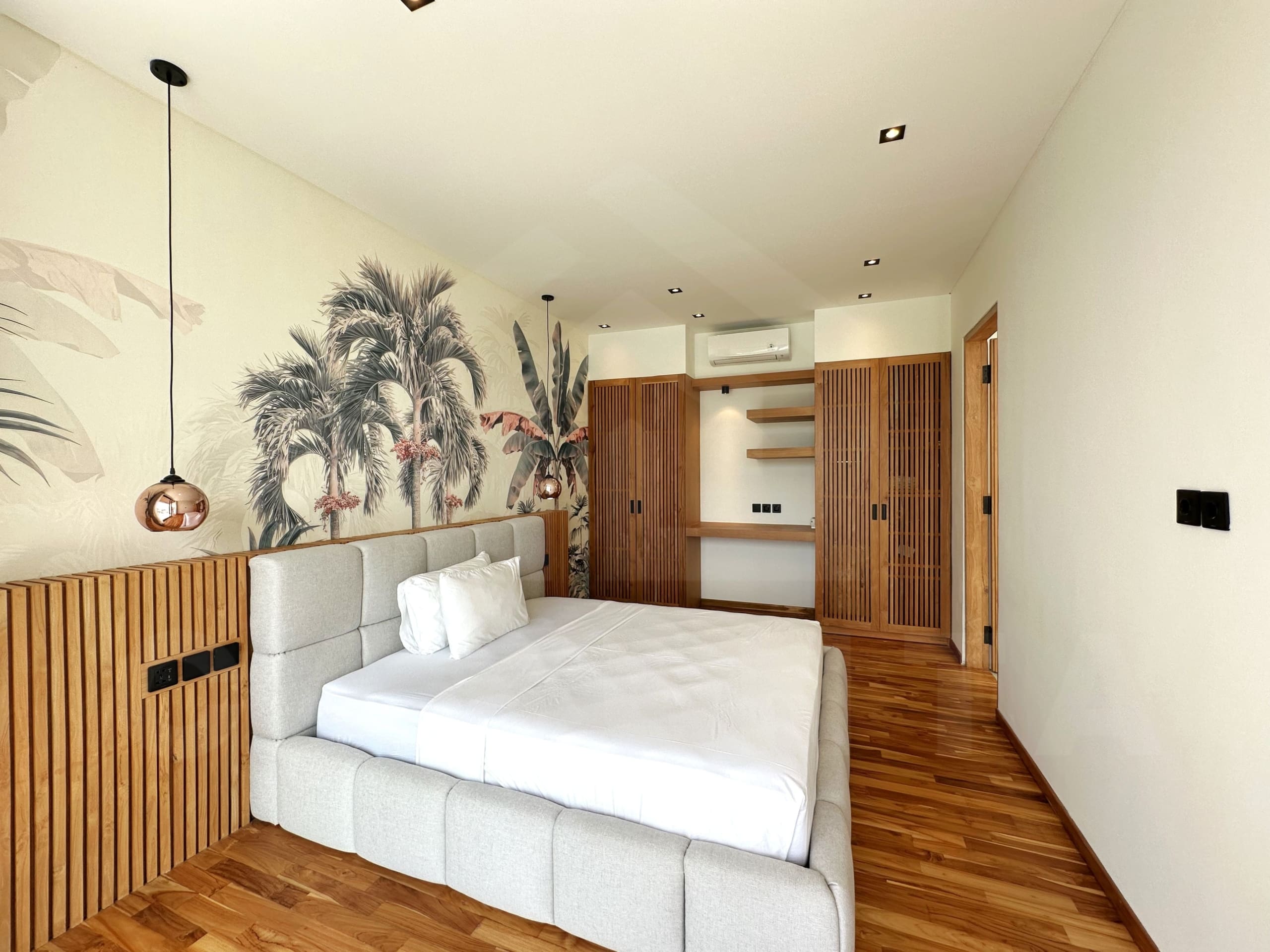 Bedroom inside fabulous villa with great rental potential in Tumbak Bayuh