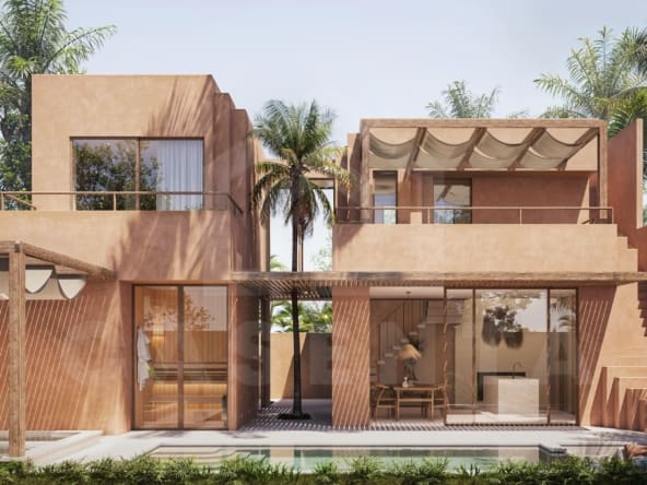 Outdoor area inside 2 bedroom villa in Nyang Nyang