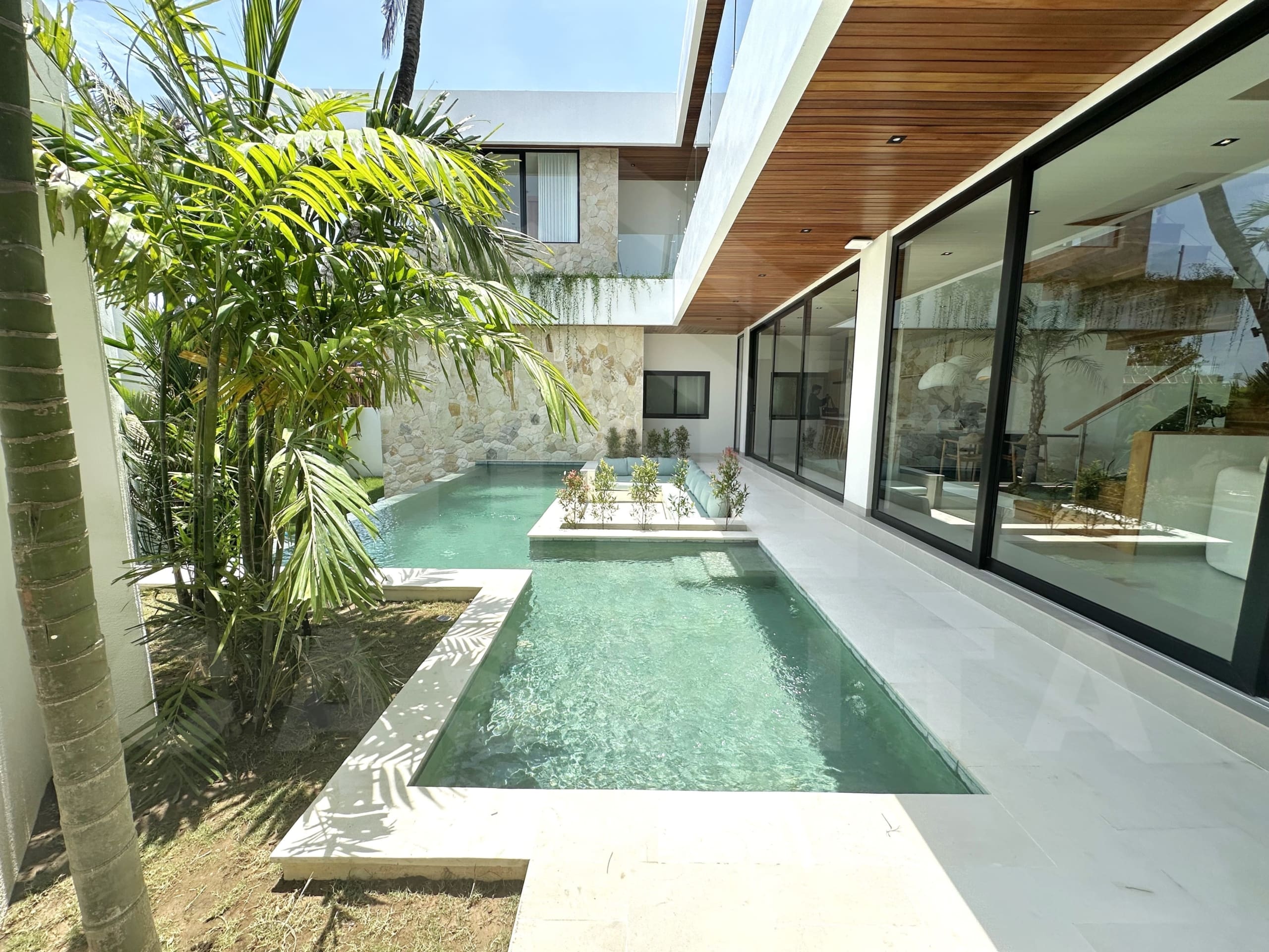 Outdoor area inside fabulous villa with great rental potential in Tumbak Bayuh