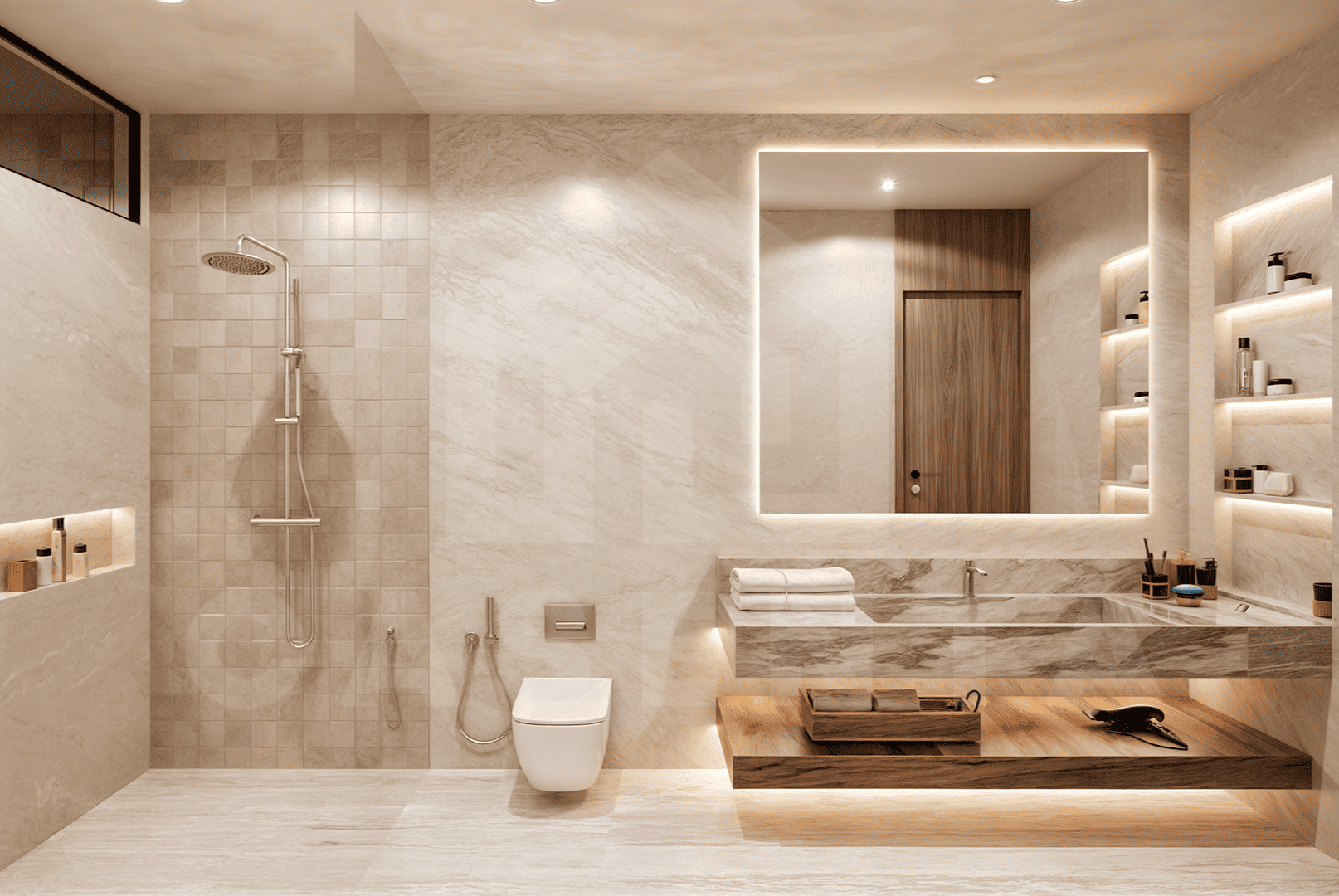 Bathroom inside exclusive apartment in Uluwatu