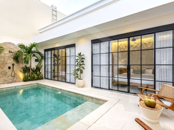 Outdoor area inside 2 bedroom villa in the heart of Balangan