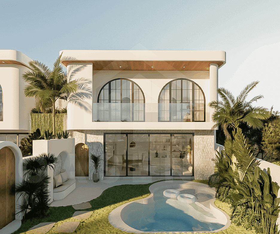 Outdoor area of fabulous 2 bedroom villa in Bingin