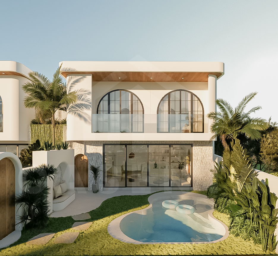 Outdoor area of fabulous 2 bedroom villa in Bingin