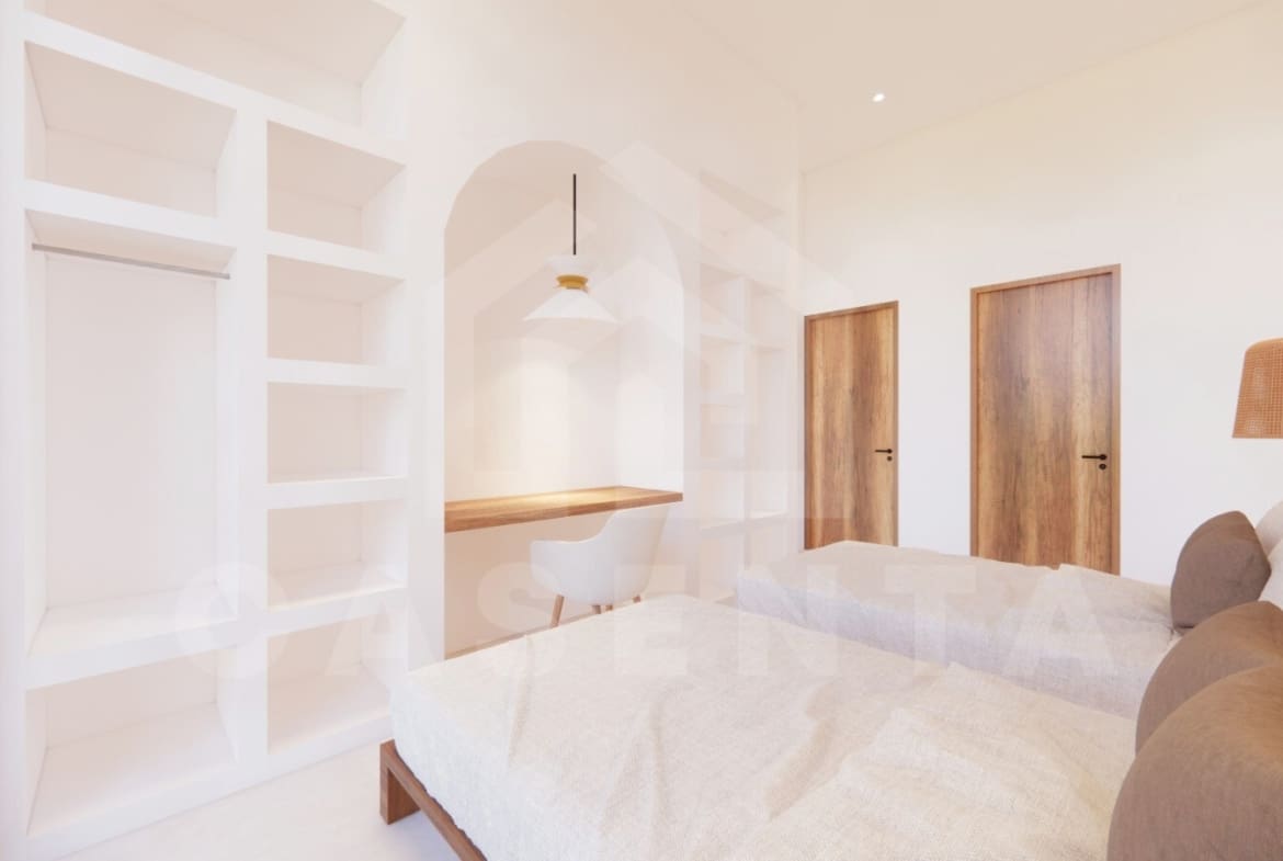 Bedroom inside beautiful villa in the vicinity of Cemagi beach