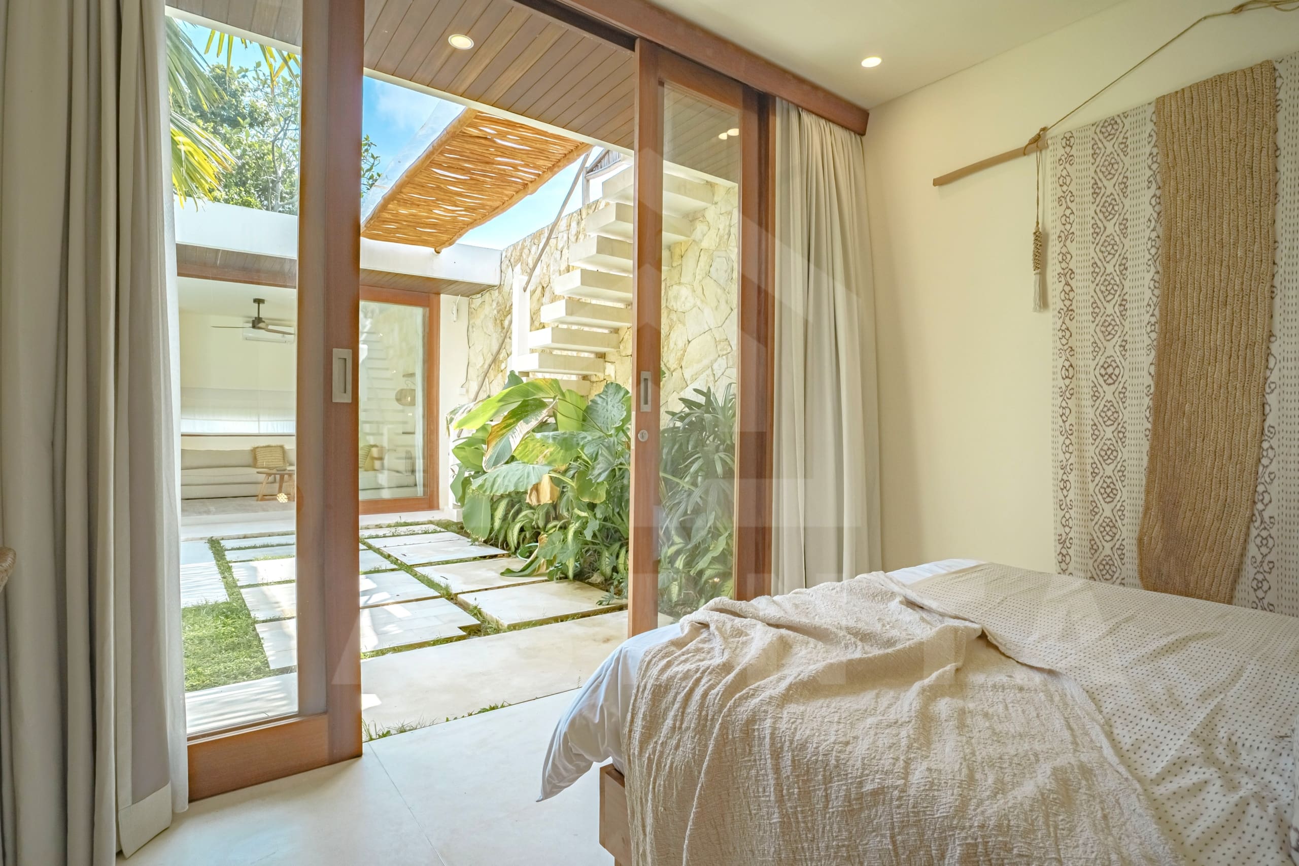 Bedroom inside attractive villa in Tumbak Bayuh