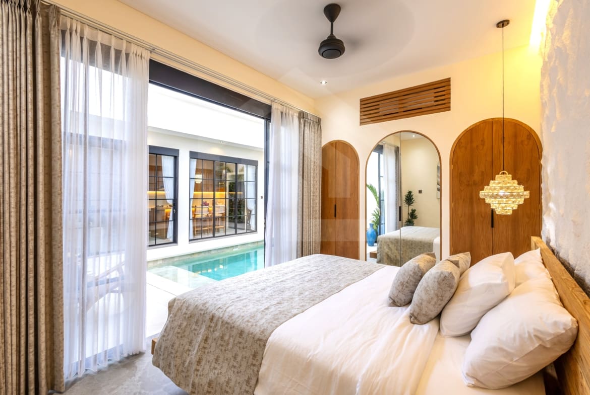 Bedroom inside exceptional villa in the heart of Balangan