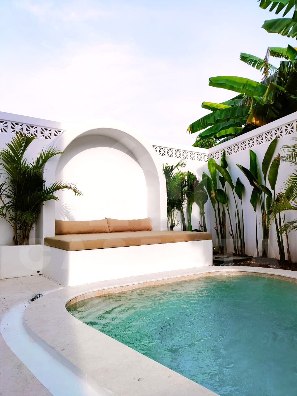 Outdoor area inside trendy loft in the vicinity of Seseh beach