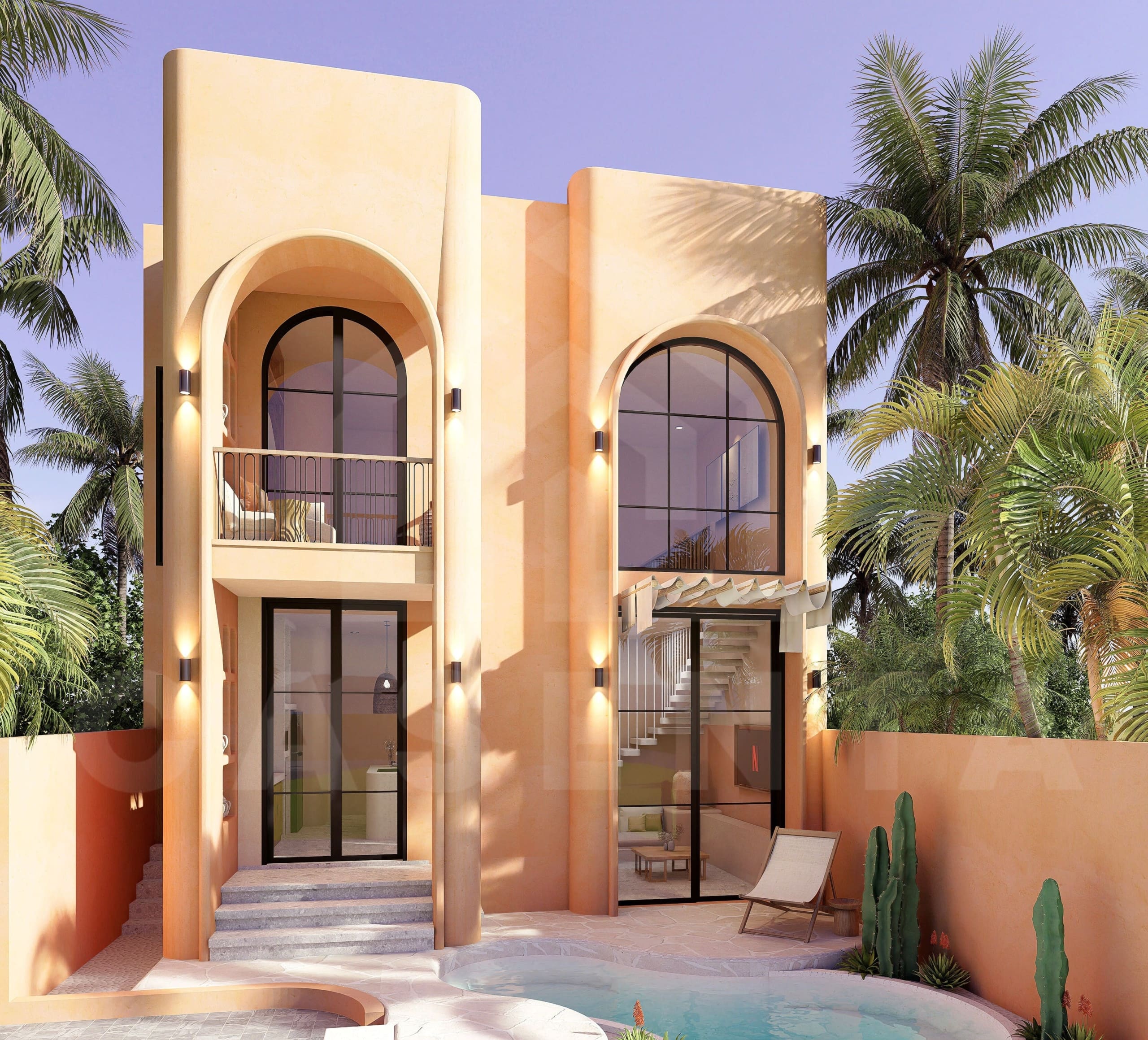 Facade of stunning 1 bedroom villa in Uluwatu