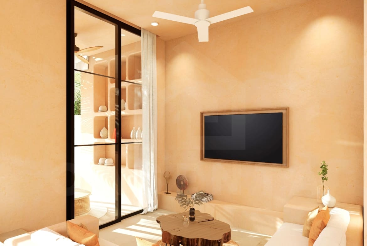 Living area inside gorgeous 2 bedroom villa in Uluwatu