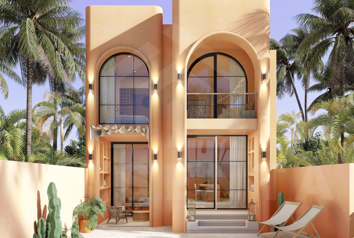 Facade of tasteful 3 bedroom villa in Uluwatu